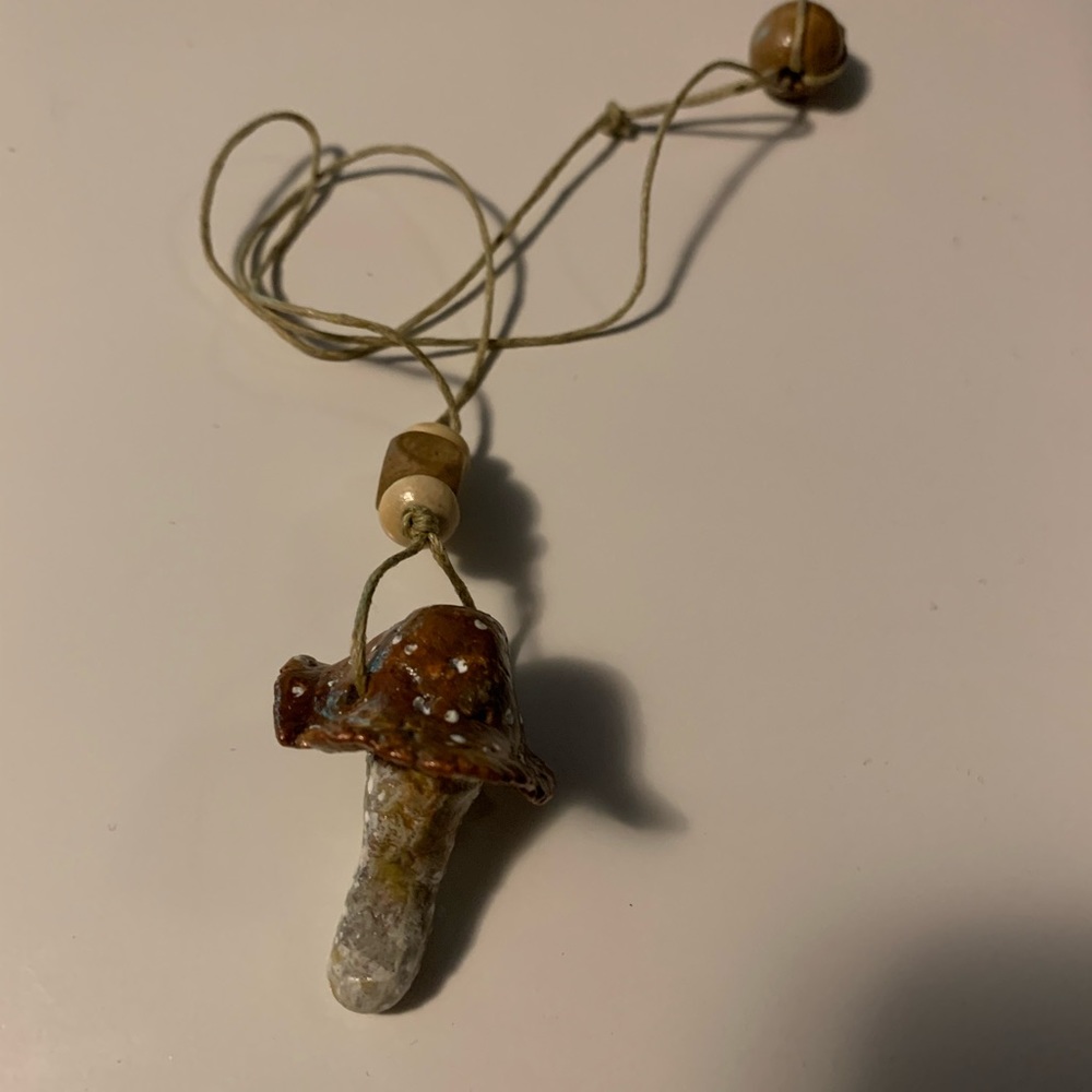 Mushroom necklace